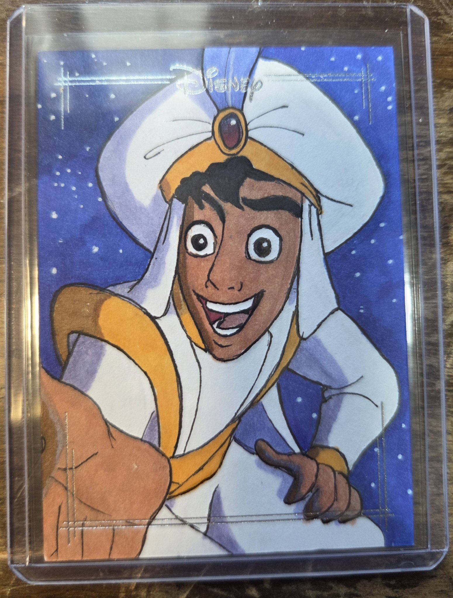 2026 Topps Chrome Disney 1/1 Aladdin sketch pulled from Dick's