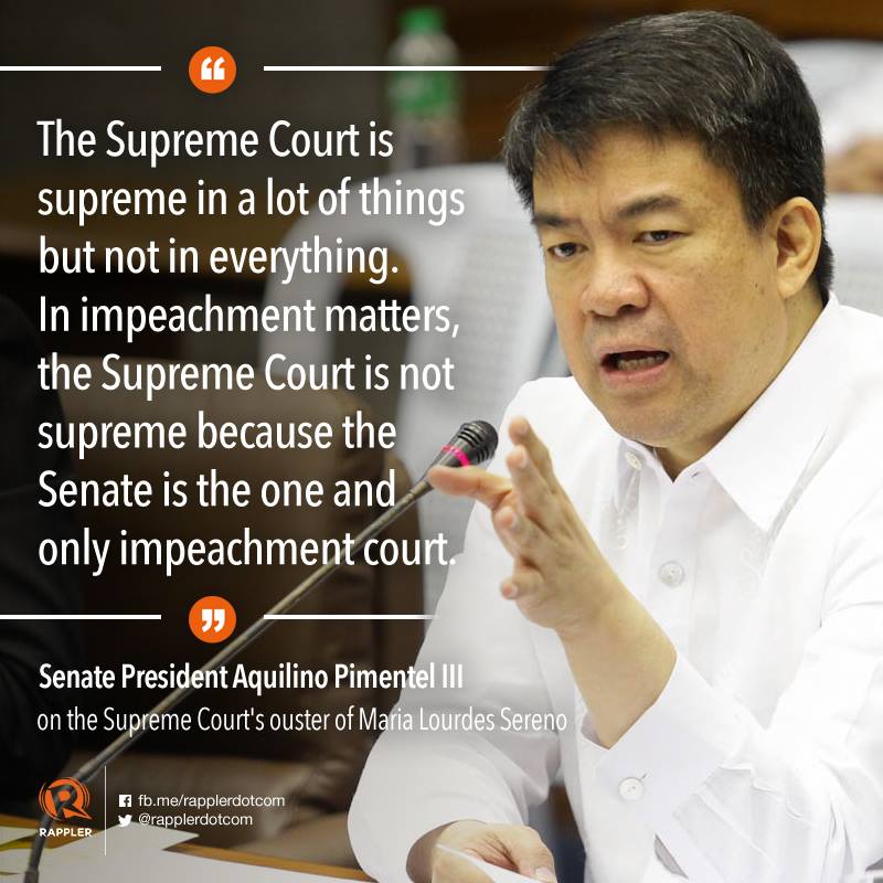 Rappler - According to Senate president Aquilino Pimentel III, the ...