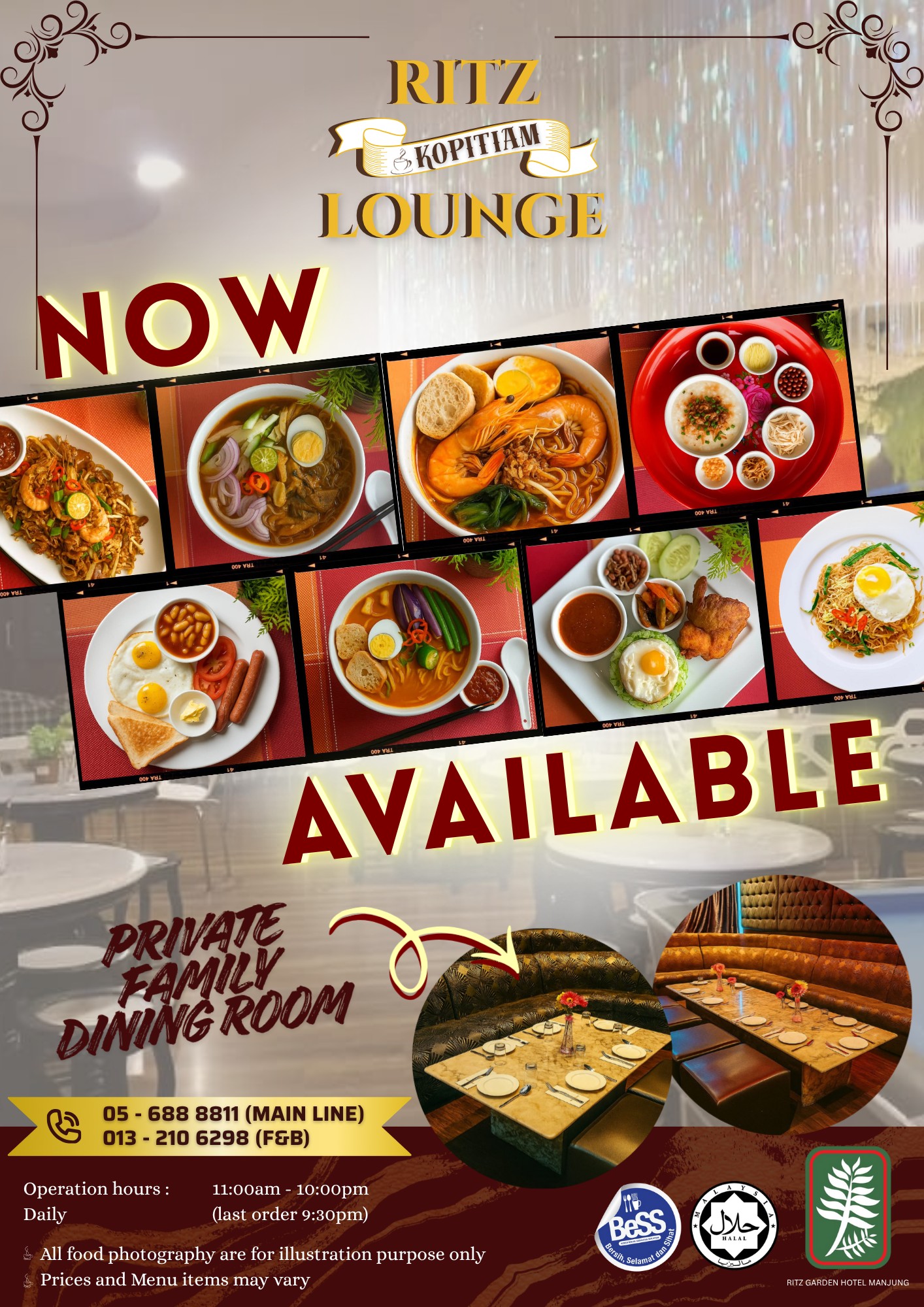 Ritz Garden - NOW OPEN — RITZ KOPITIAM LOUNGE We are excited to ...