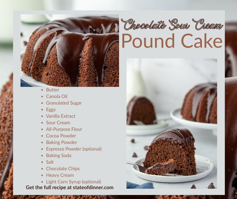 State - The secret to the tender texture of this chocolate pound cake ...