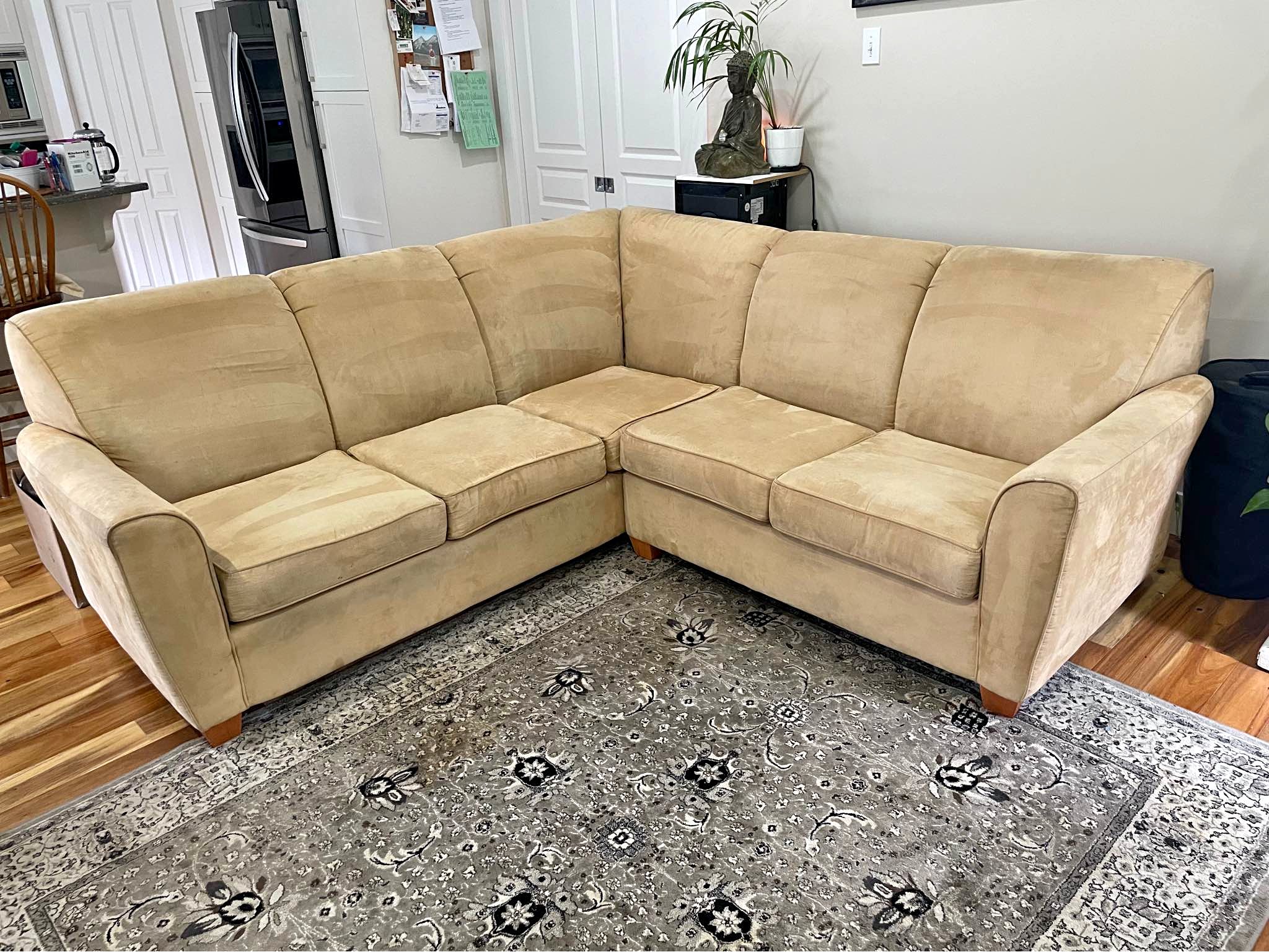 Micro Suede small sectional couch - Sofas, Loveseats & Sectionals