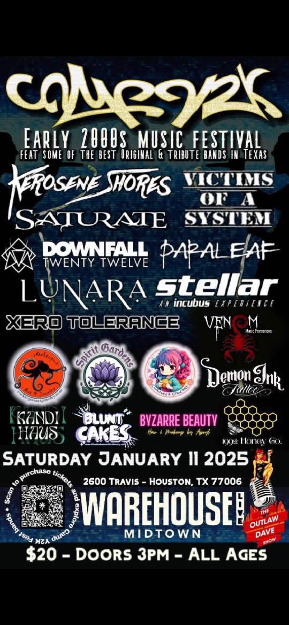 CAMP Y2K : 2000s Music Festival at Warehouse Live Midtown Saturday ...