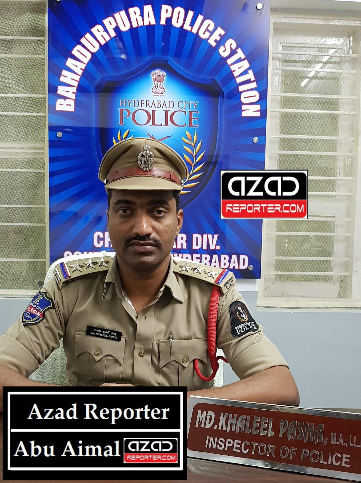 Azad - Md Khaleel pasha inspector bahadurpura ne charge liya...Woh isse ...