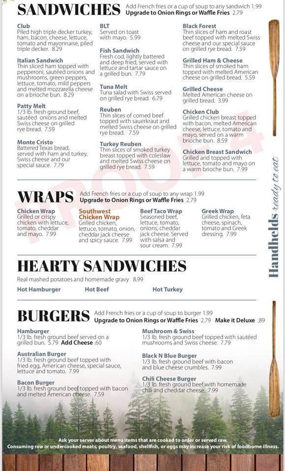 Our NEW menu 💗 - Paddle Inn Restaurant