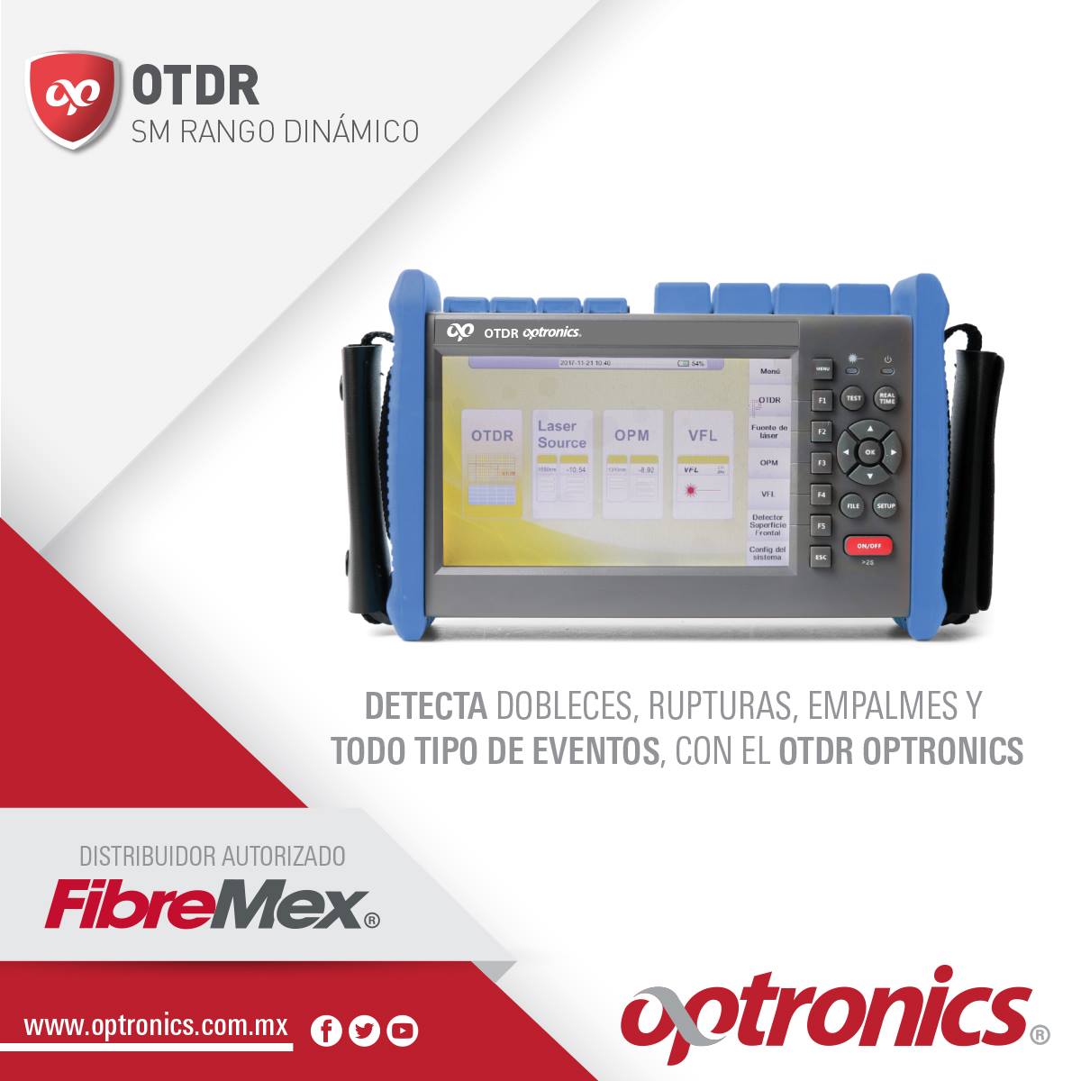 Optronics - ¡Conozca el OTDR Optronics! Detecta con exactitud las ...