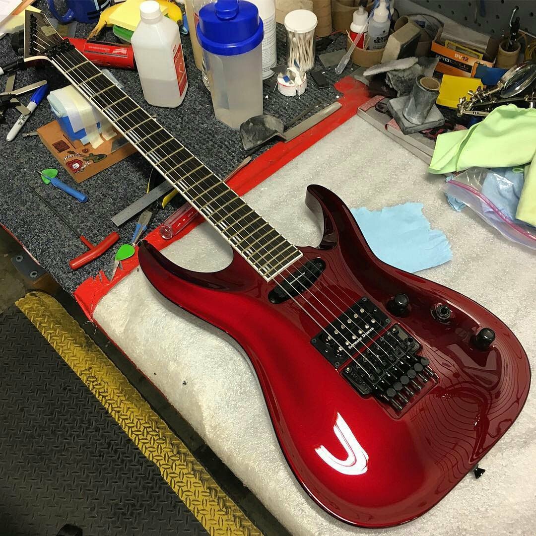 Just Landed, ESP Original Series Horizon-I in Deep Candy Apple red