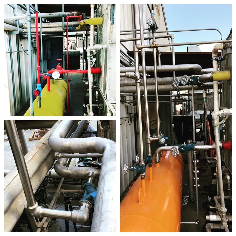 Hill’s Welding - Demo on some old ammonia tank/piping. And...