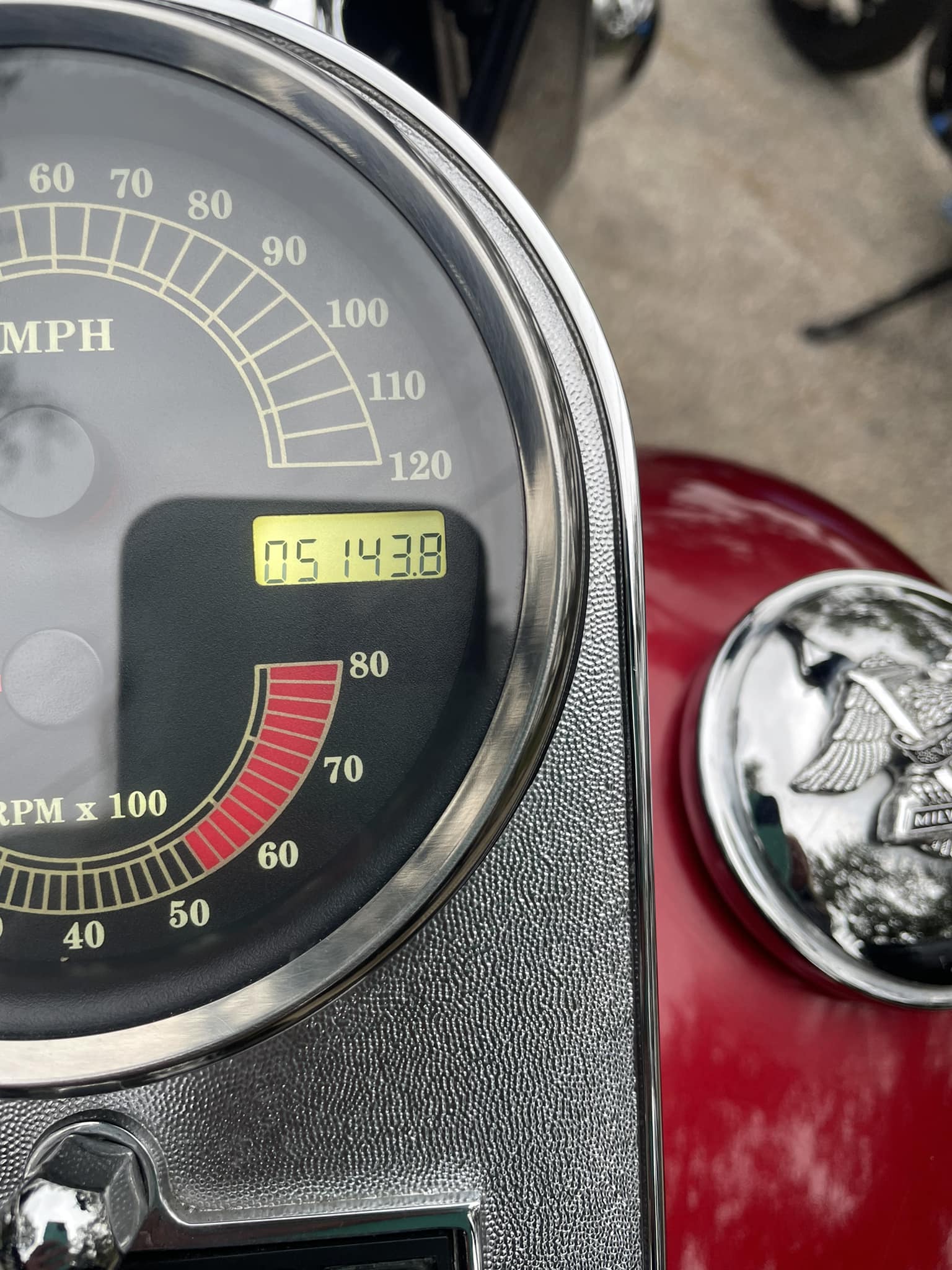 What is the current mileage on a 99 Heritage Softtail?