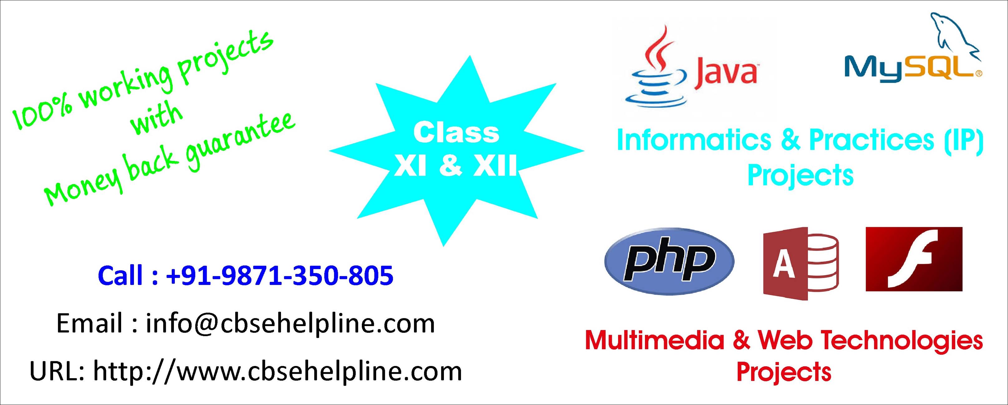 IP Projects for class 12th