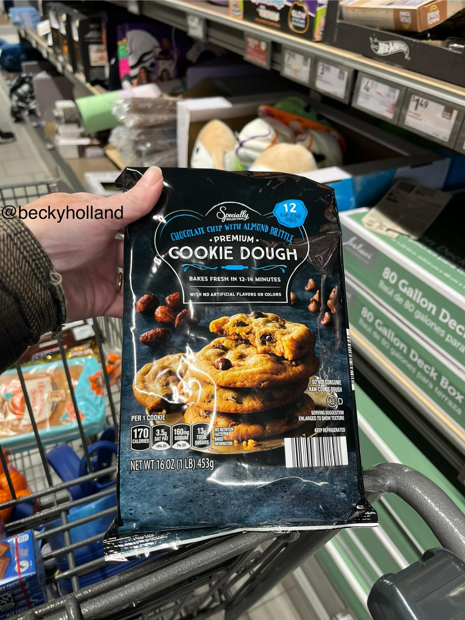 Does Aldi normally carry regular chocolate chip cookie dough?