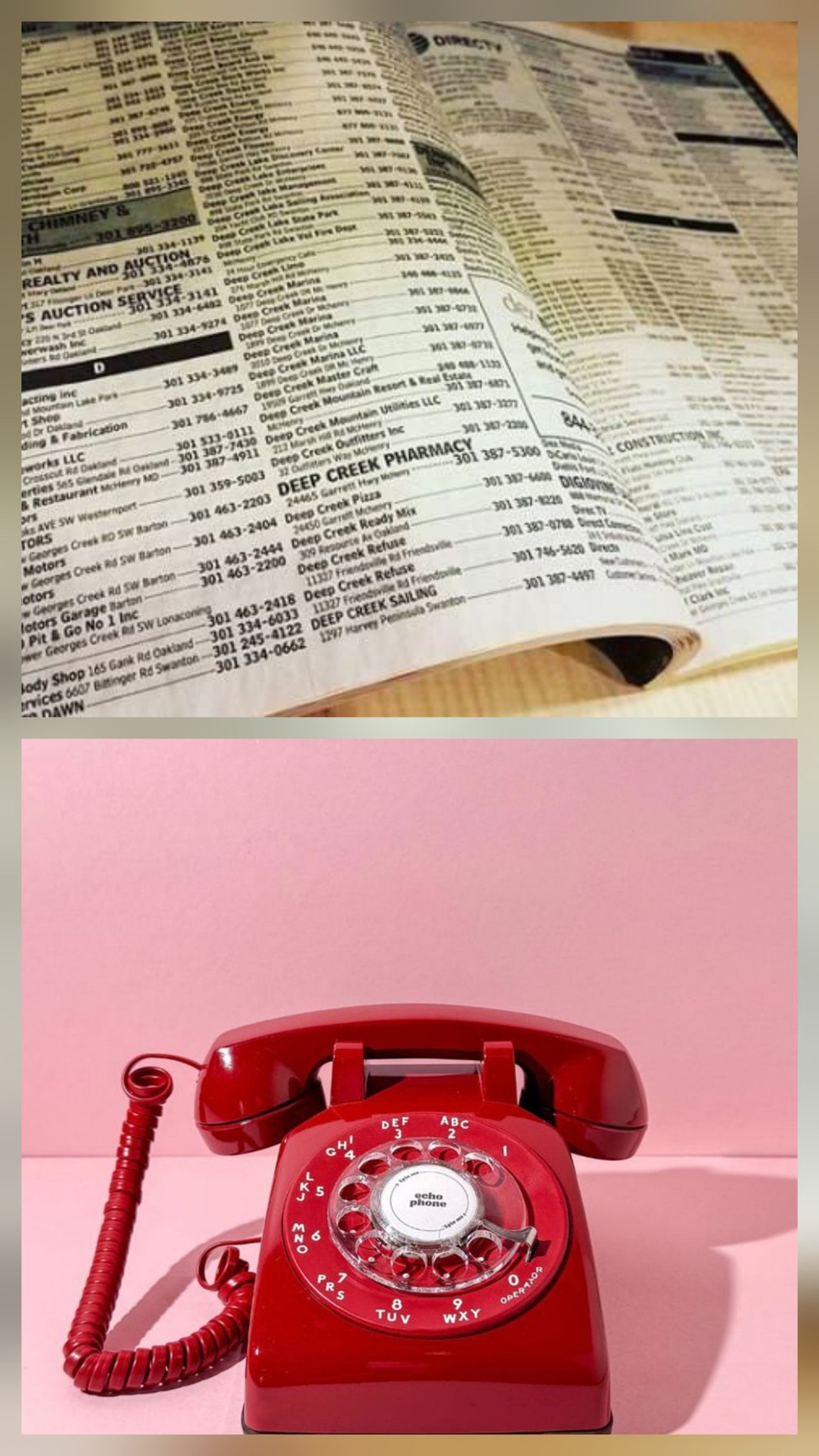 60s, 70s, 80s INTERNET// FIRST YOU SEARCH AND THEN YOU CALL