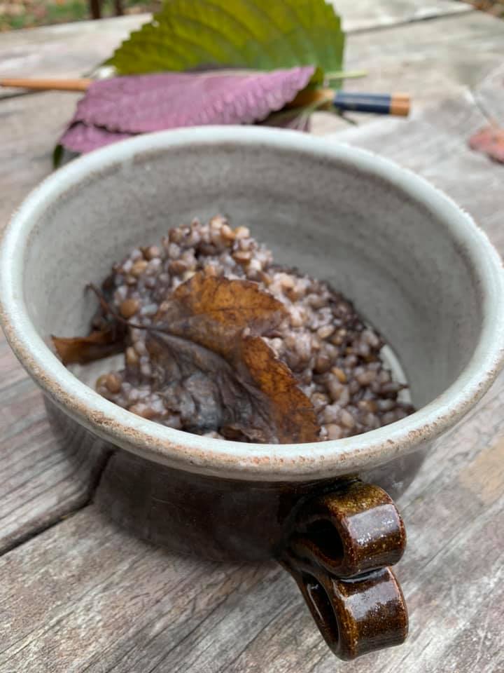 Miya's - These rice and beans that I cooked on the fire...