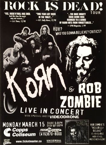 Limp Bizkit's Rock Is Dead tour at Copps Coliseum in 1999