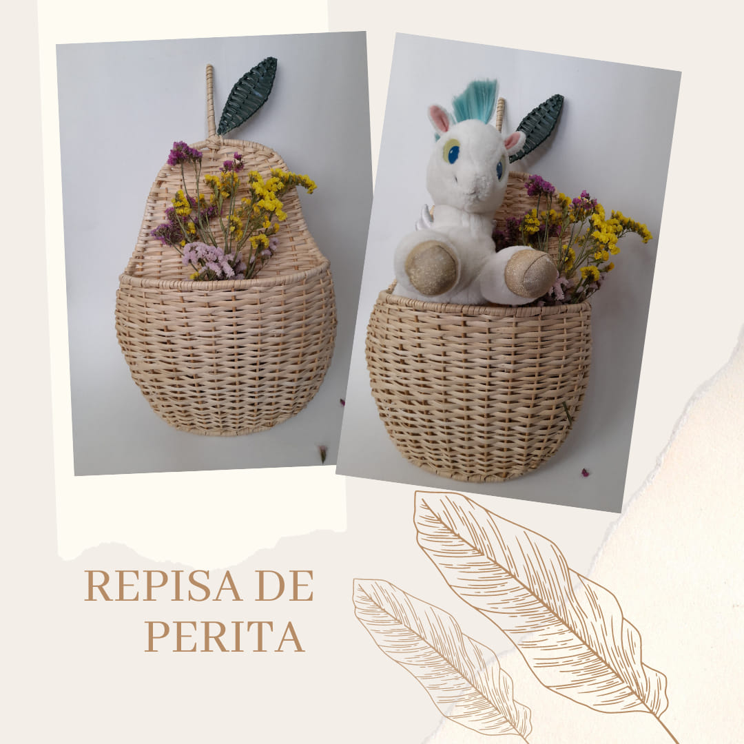 Little Yaya - Nuestra repisa de perita 100% mimbre, puedes colocar su ...