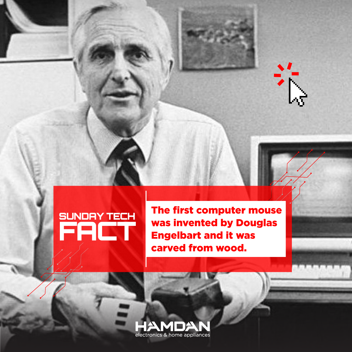 The first computer mouse was invented... - Hamdan Electronics