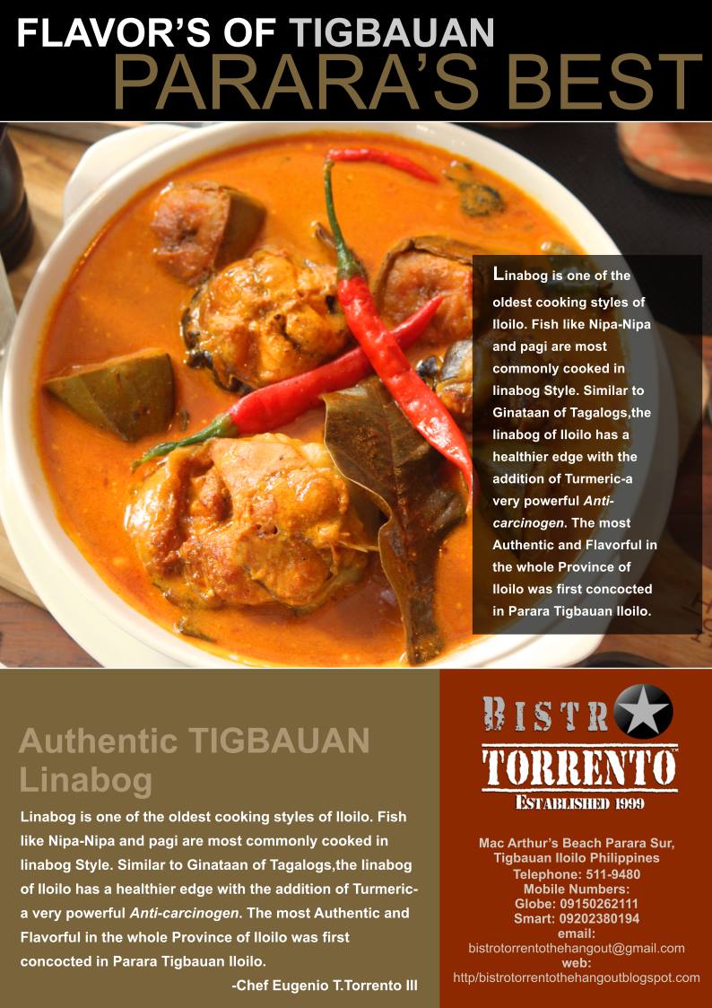Bistro TORRENTO - Introducing...Flavors of TIGBAUAN....