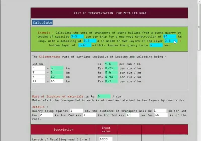 Civil Soft Estimation Costing