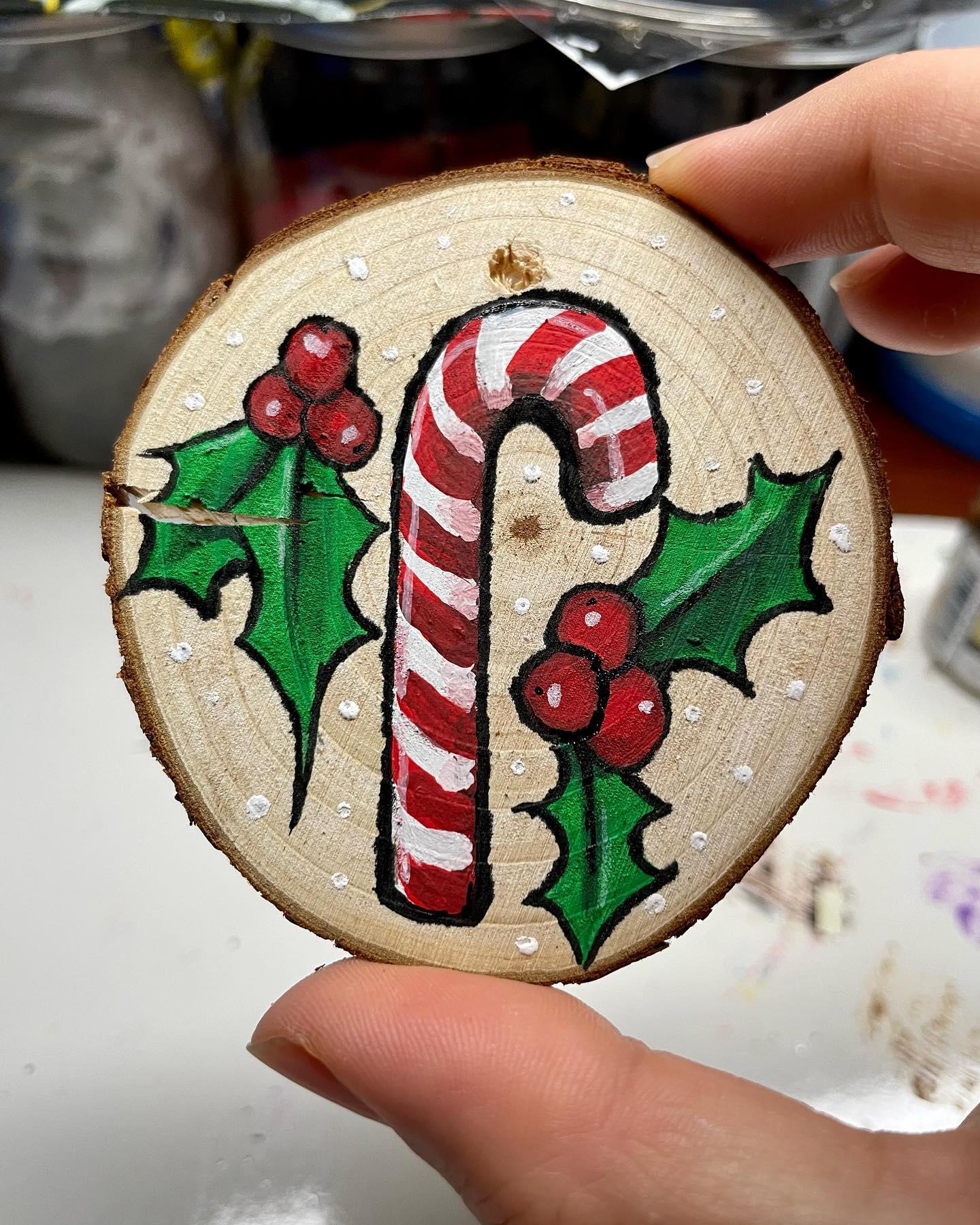 Scream themed Christmas decor