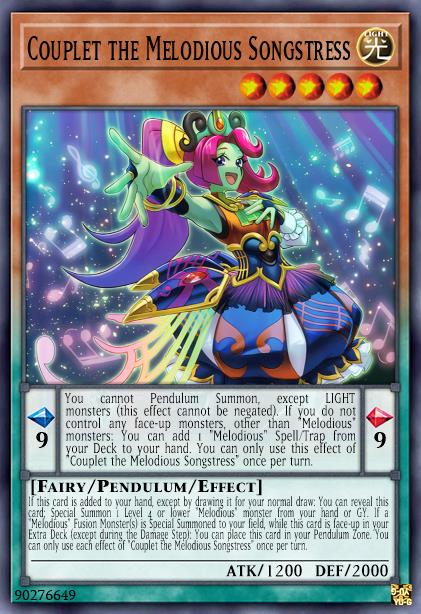 Melodious decklist for Yu-Gi-Oh! Master Duel Fusion Cup