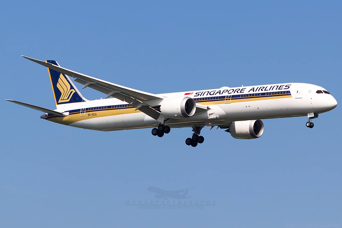 This is Singapore Airlines' Boeing 787-10, which has the 