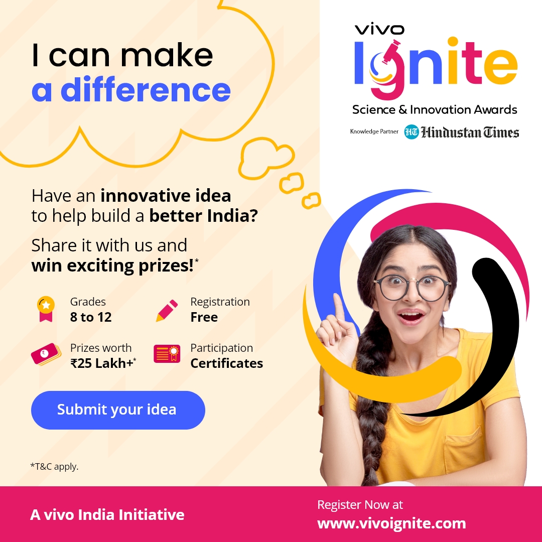 vivo - Win Cash Prizes worth ₹25L+*. vivo presents vivo Ignite, Science ...