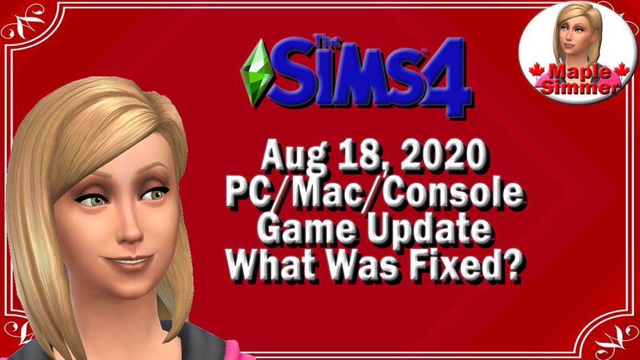 Maple Simmer - New Sims 4 News Video is now on my YouTube... | Facebook