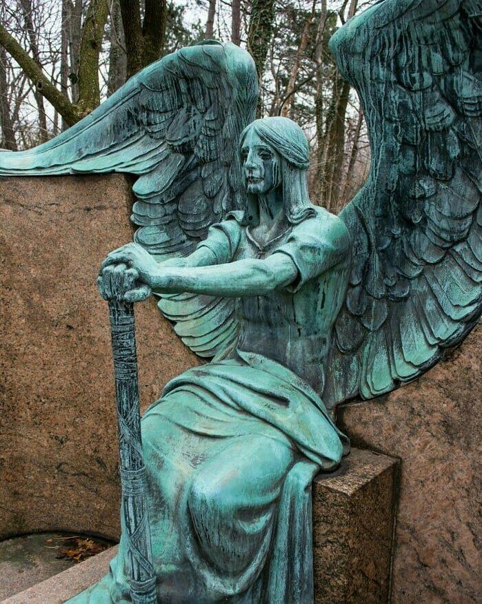 Herman Matzen's Angel of Death Victorious bronze sculpture