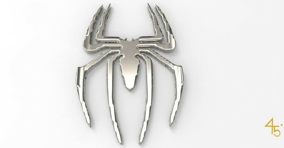 45 Degree - Spiderman Logo Modeled in Lightwave 3D and... | Facebook