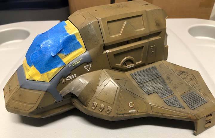 Diorama of s.a.f.s raptor from ma.k. series