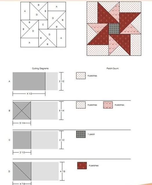 Free Patterns of QUILTING | I'm loving working with this Windmill ...