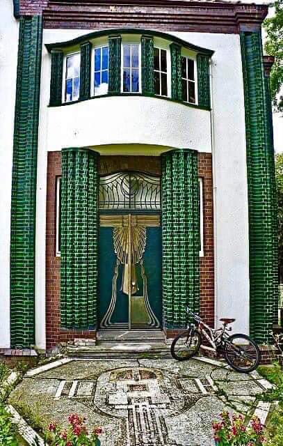 Peter Behrens' house in Darmstadt, Germany, Jugenstil architecture