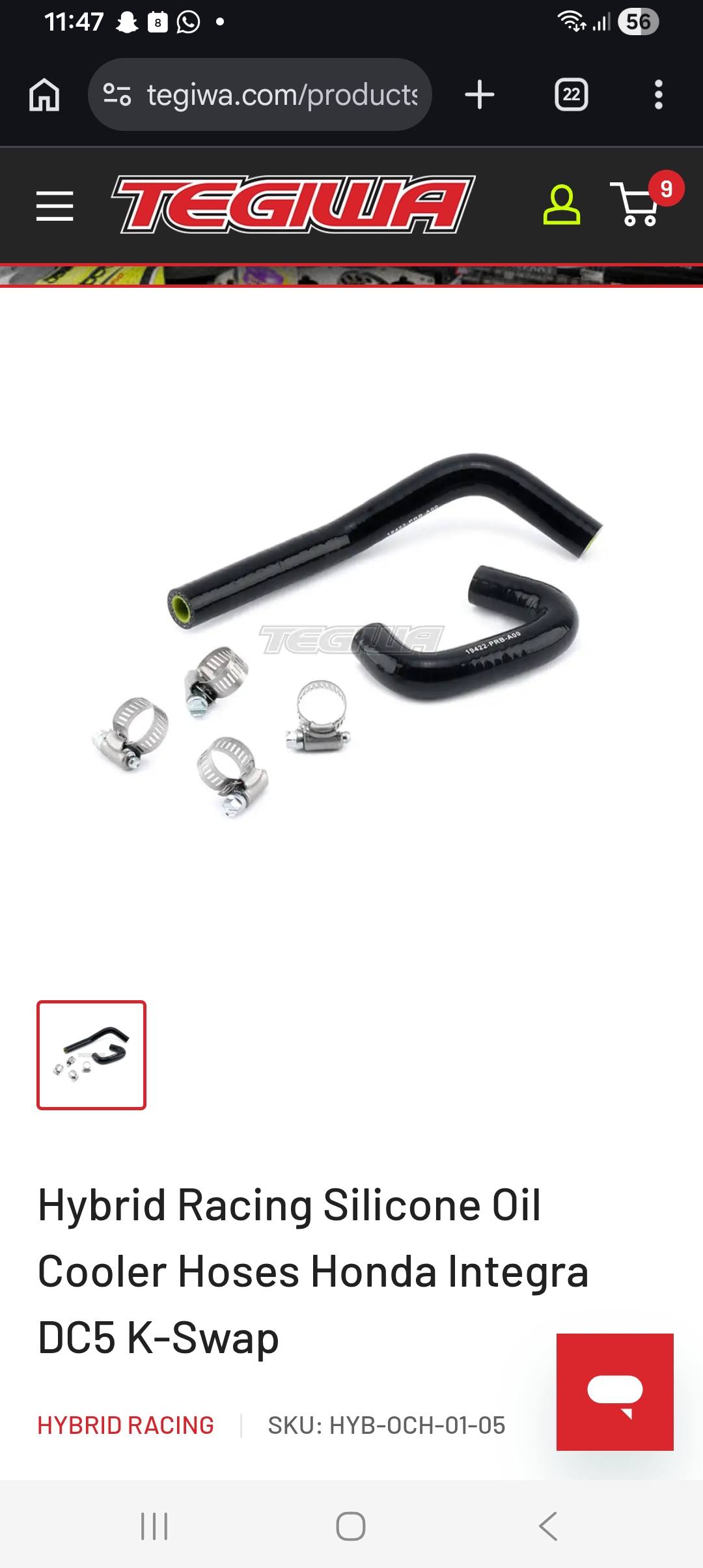 Will silicone oil cooler hoses fit a K24a3 engine block?