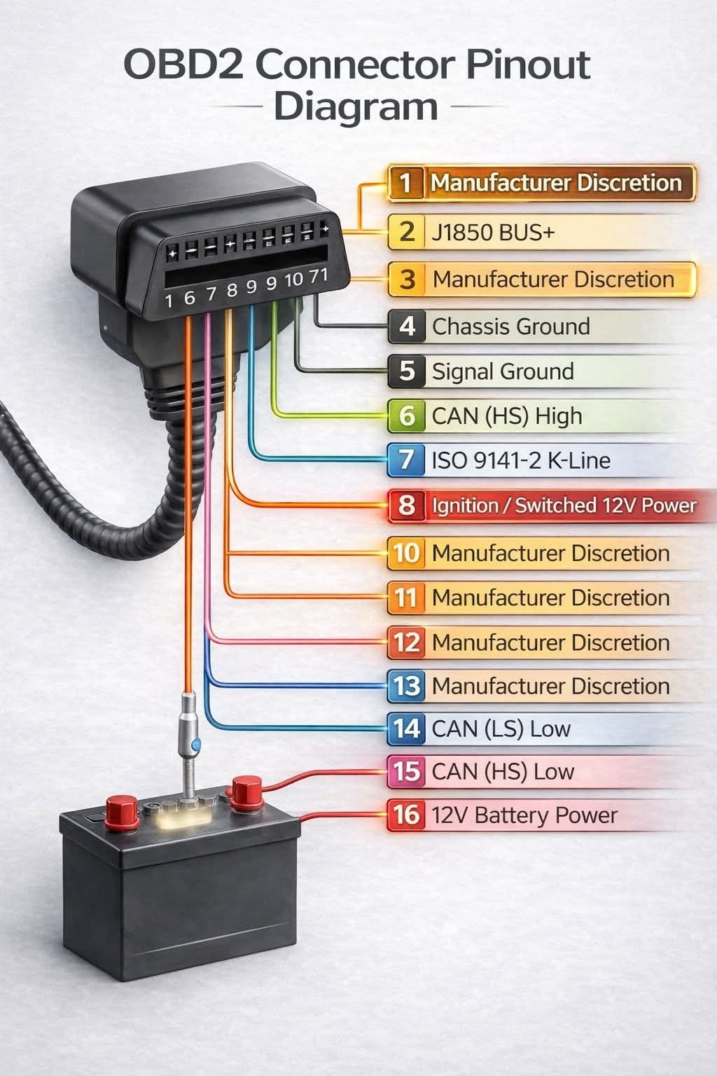 Sonale Pravin - Mastering the OBD2 Connector Pinout... | Facebook