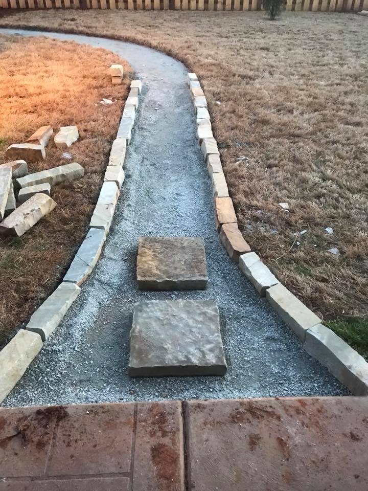 Strip Rubble border with 16x16... - Encore Landscapes | Facebook