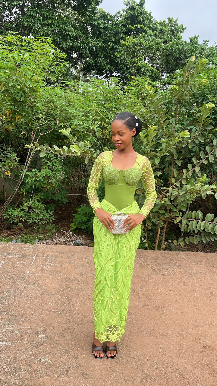 dress styles for slim ladies girls rocking straight cut asoebi dresses Tulle