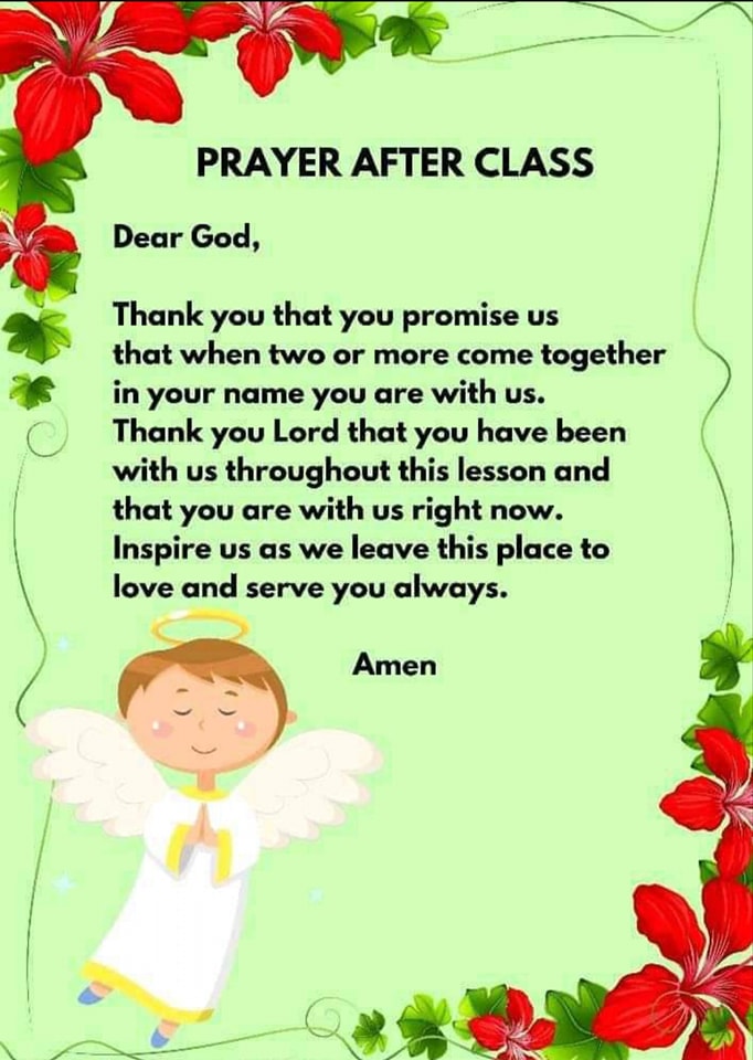 📌Prayer Before and After Class... - Teacher Sheila's Corner