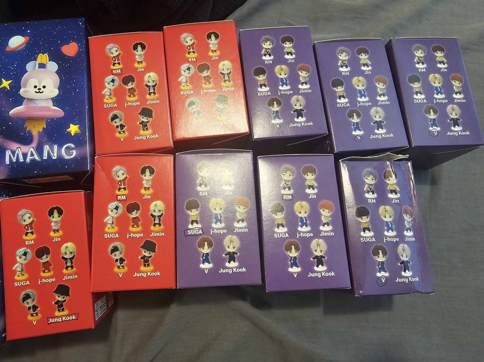 BTS BT21 and Tiny Tan toys for sale on Depop - Missing Jin and J