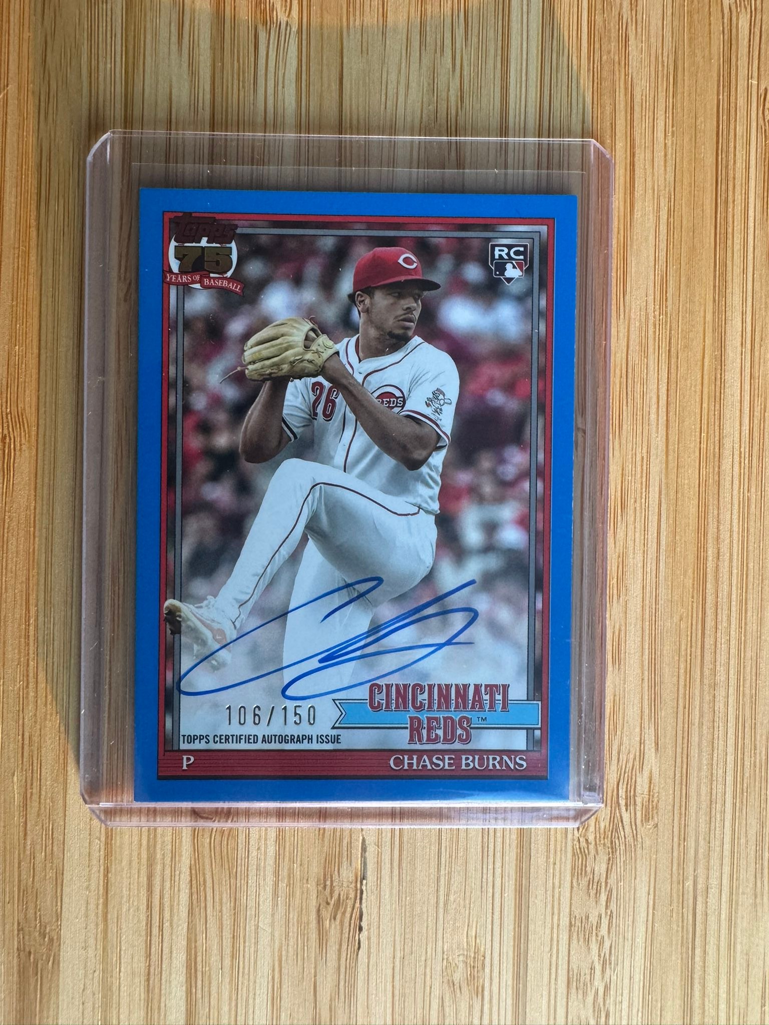 Chase Burns 2026 Topps series 1 auto rc for sale