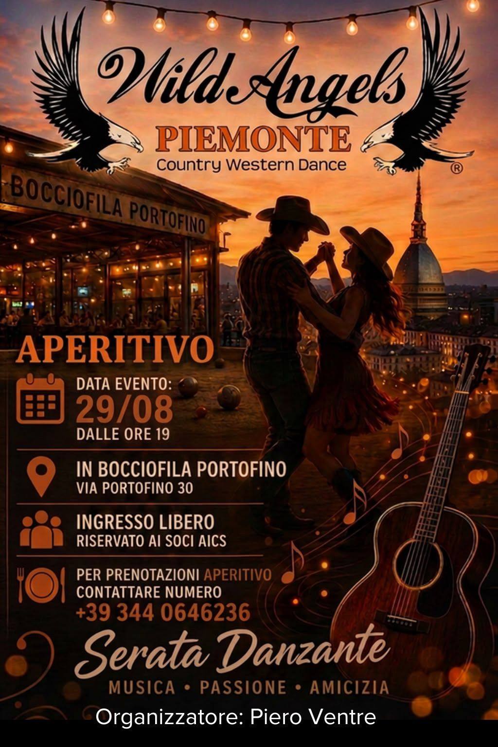 Serata Country in Bocciofila Portofino