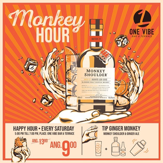 One Vibe - 🐒MONKEY HOUR. Every Saturday from 5.00PM
