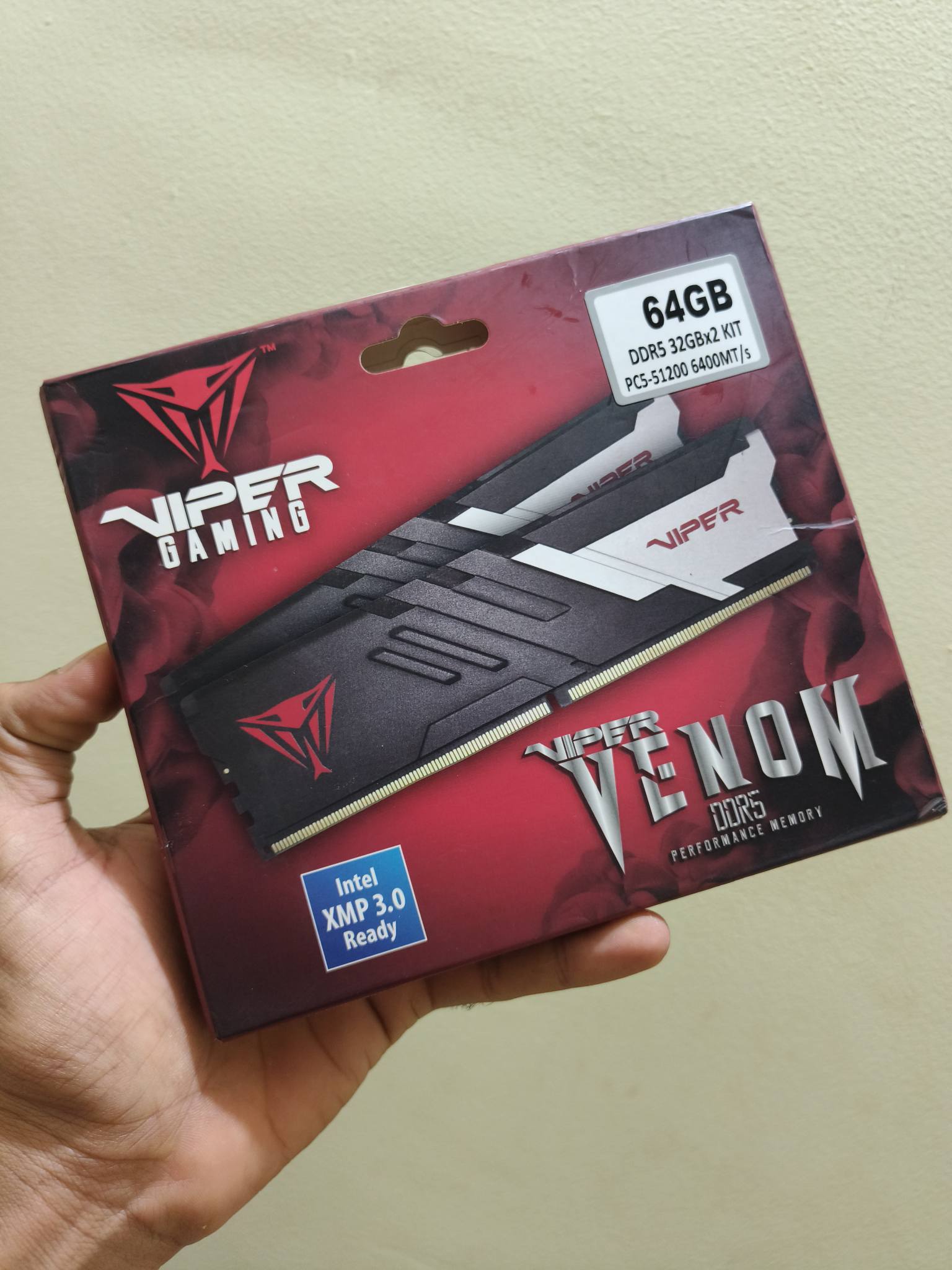 Patriot Viper Venom DDR5 64GB 6400MHz RAM kit for sale