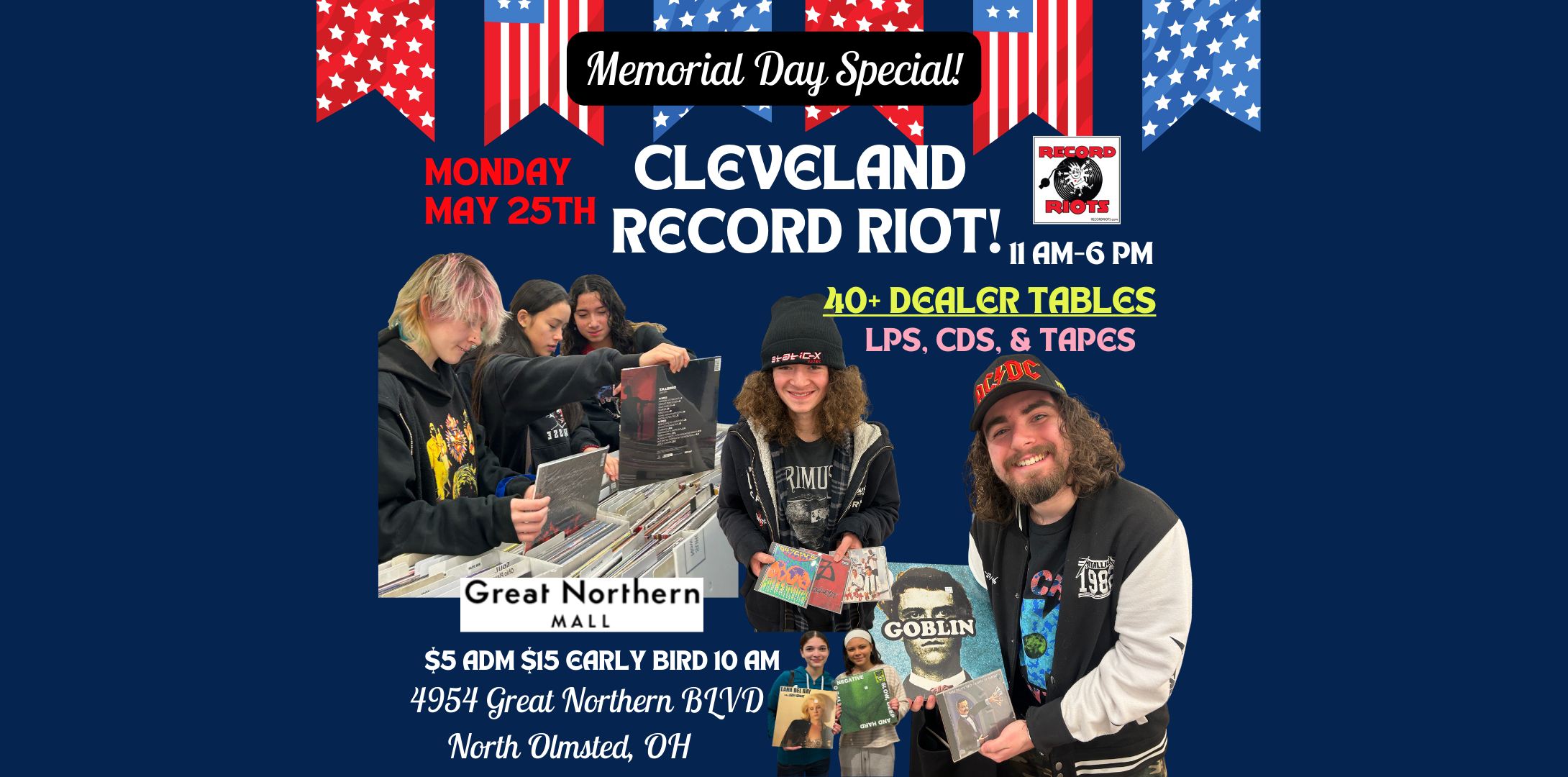 MEMORIAL DAY DIG! The Cleveland Record Riot @ Great Northern Mall ...