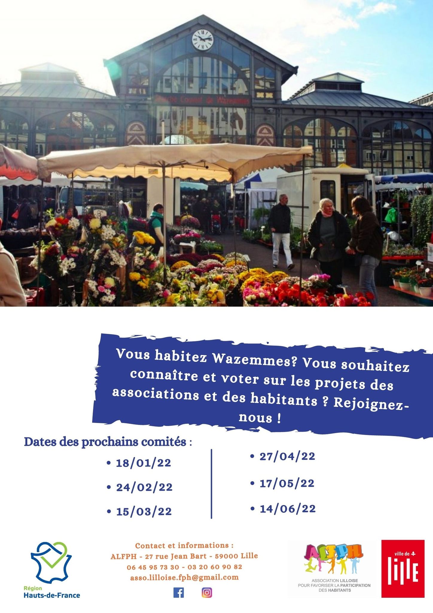 ALFPH - 📌 Wazemmes est notamment connu pour son marché qui...
