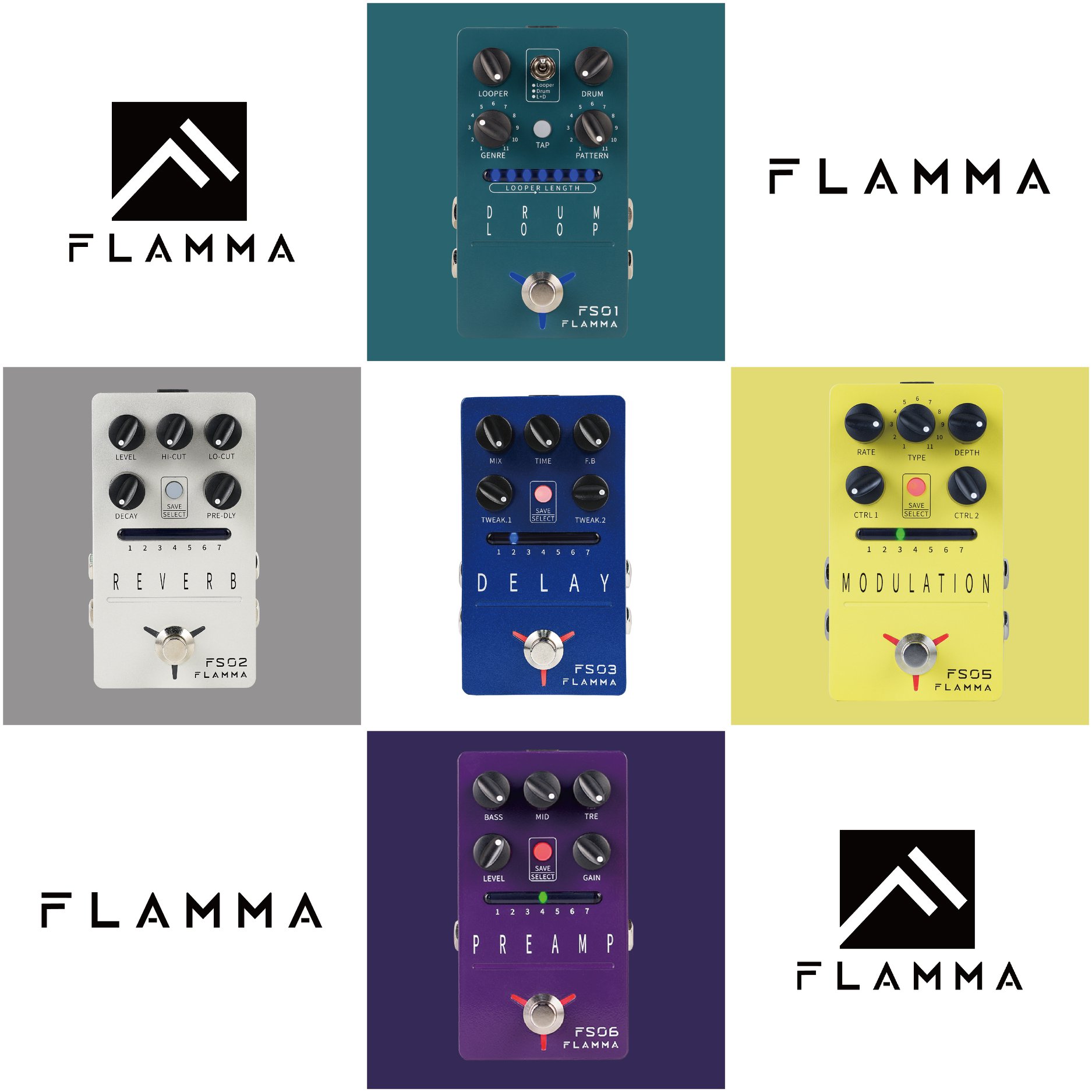 Check out the Flamma Innovation FS06 Preamp Pedal! Featuring 7