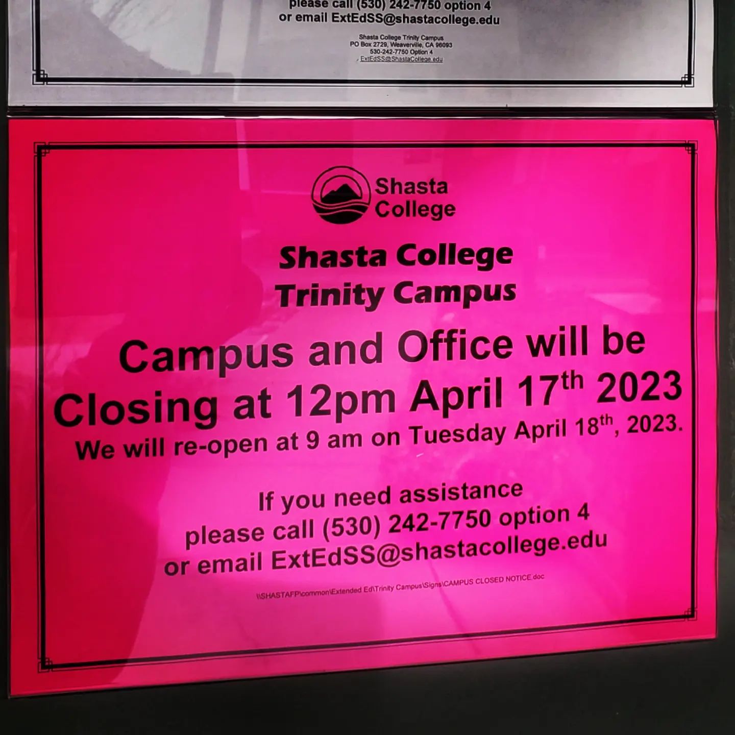 Shasta College Trinity Campus | Weaverville CA