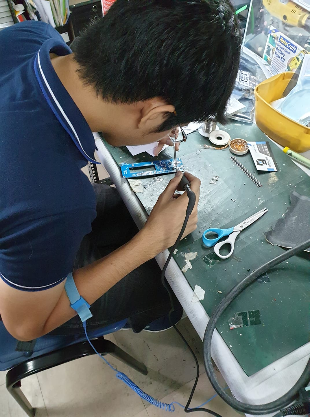 FarmWatch - Our technical lead hard at work on our...