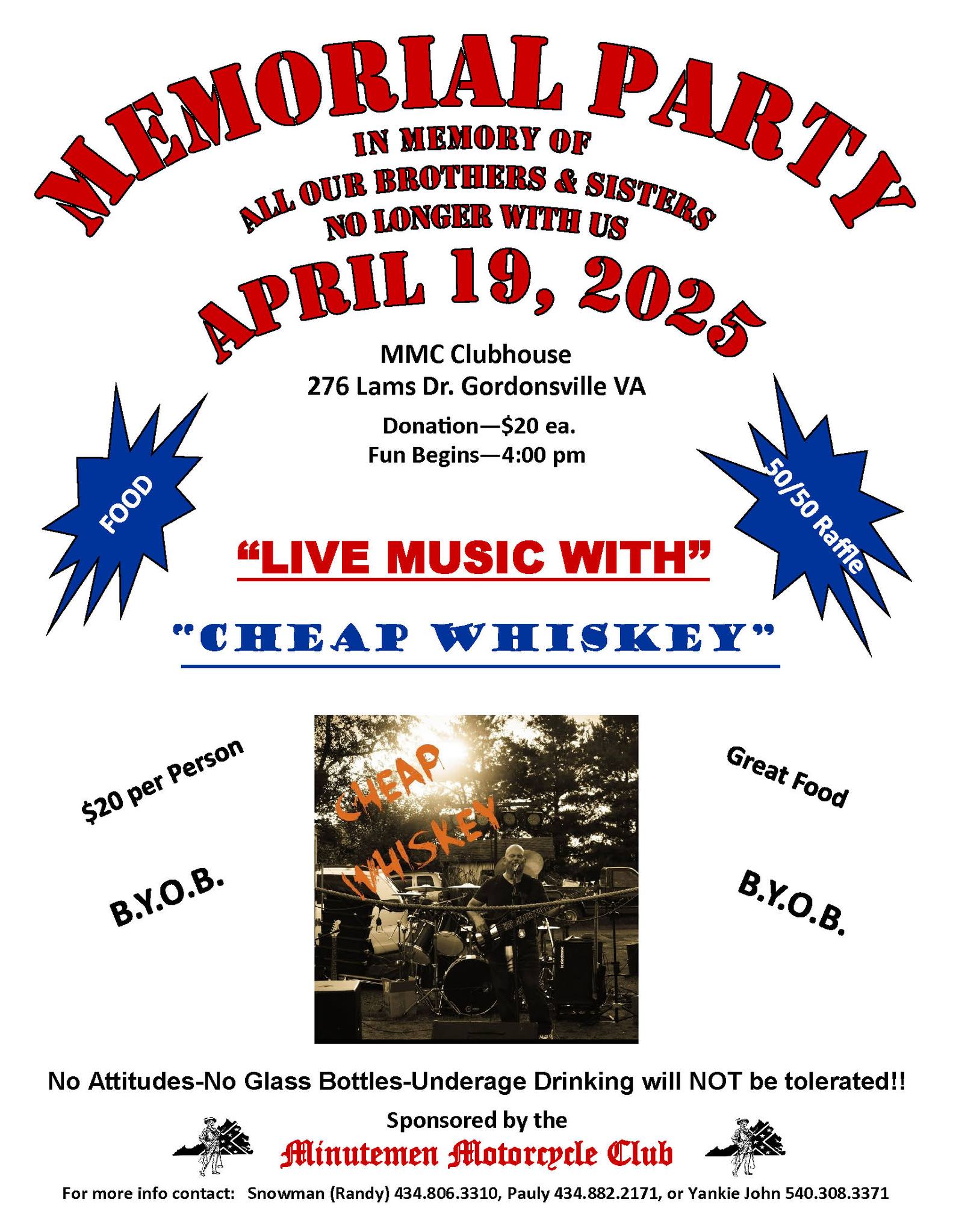 Annual Spring Memorial Party