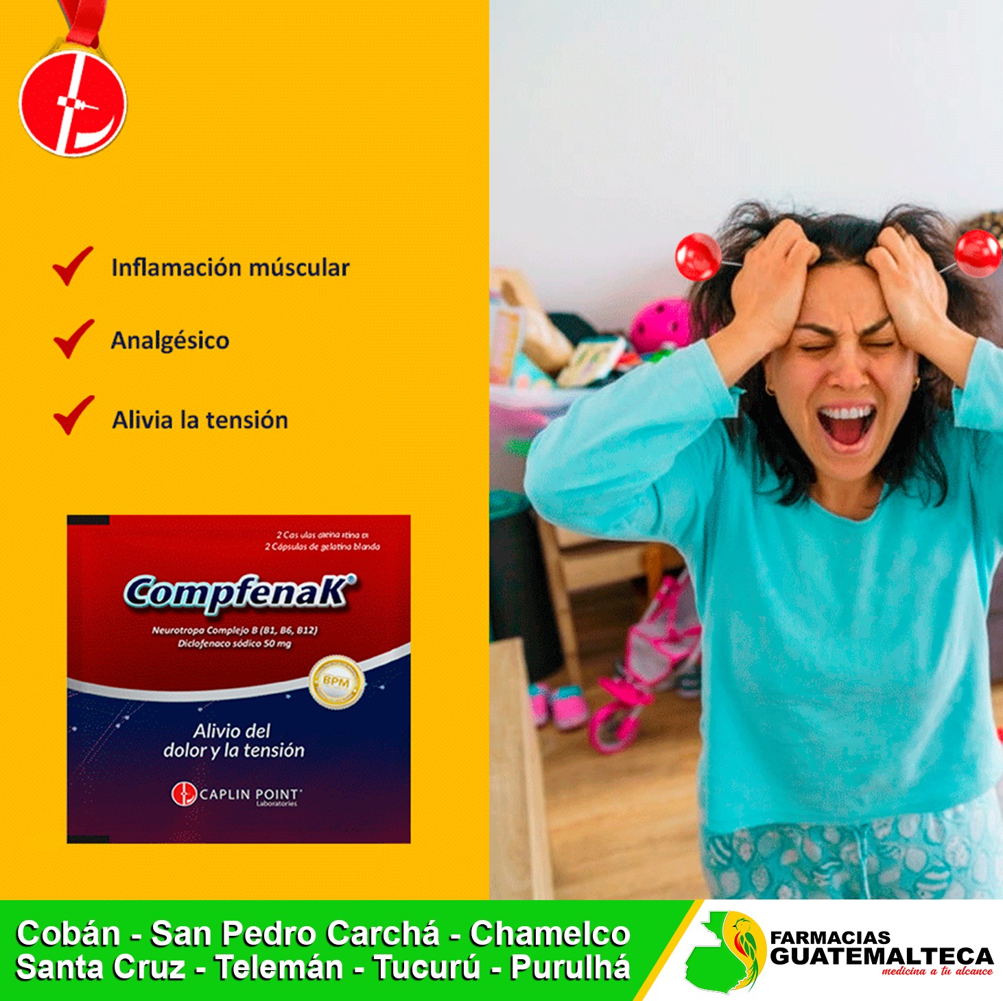 ¡Compfenak para dolores... - Farmacias Guatemalteca | Facebook