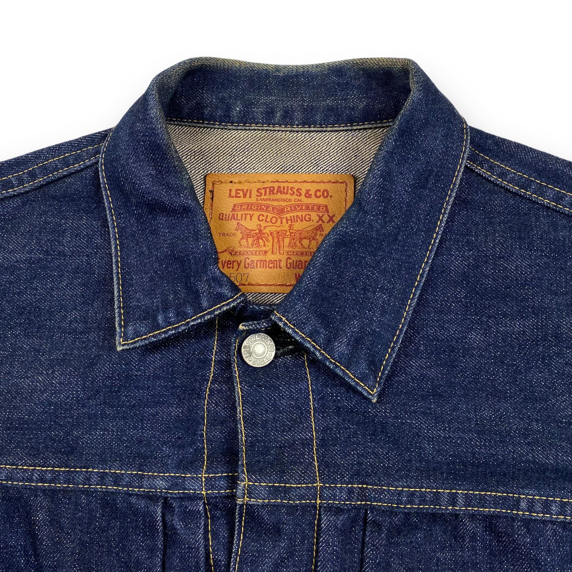 1952 Levi’s 507XX Initial type[BIG SIZE] LVC 1955 Vintage LEVI'S 507XX Big E Two Pocket denim Jacket Made