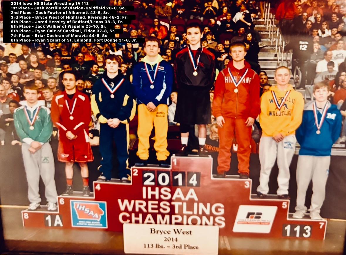 The Pin - 2014 Iowa HS State Wrestling 1A 113 1st Place - Josh Portillo ...